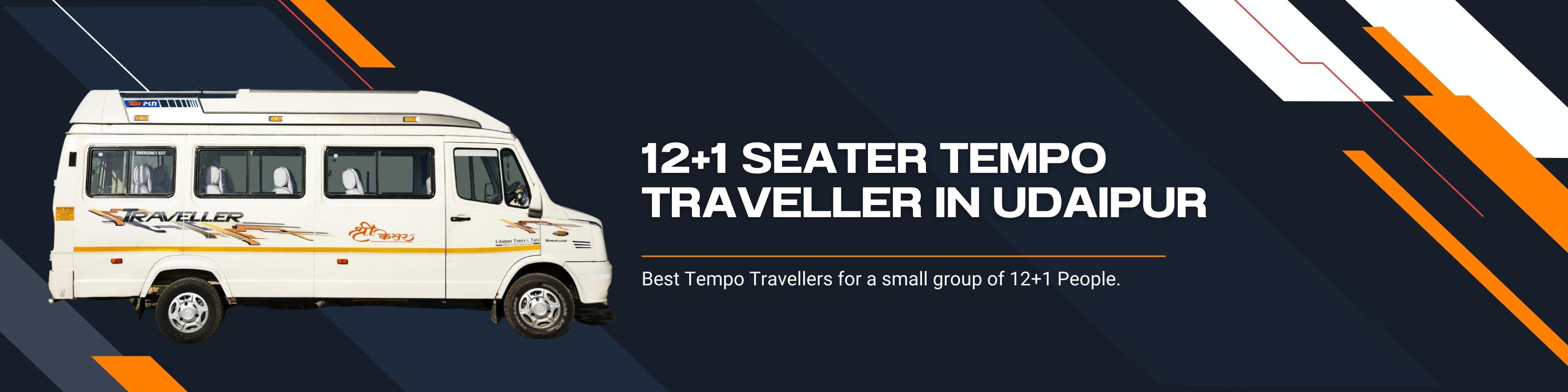 12+1 Seater Tempo Traveller On Rent In Udaipur
